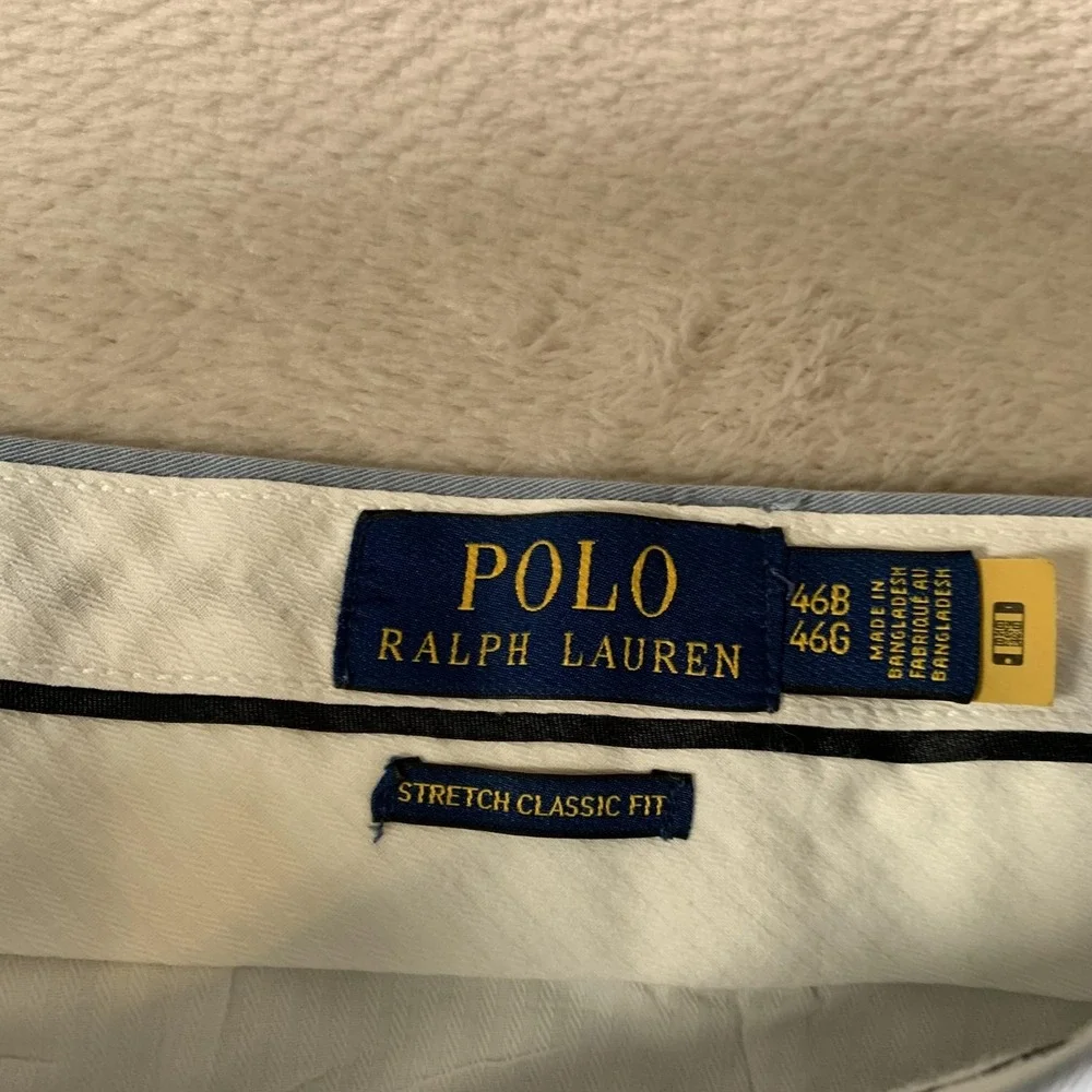 Polo Ralph Lauren Shorts Mens 46 Big Blue‎ Stretch Classic Fit Chino Flat Front